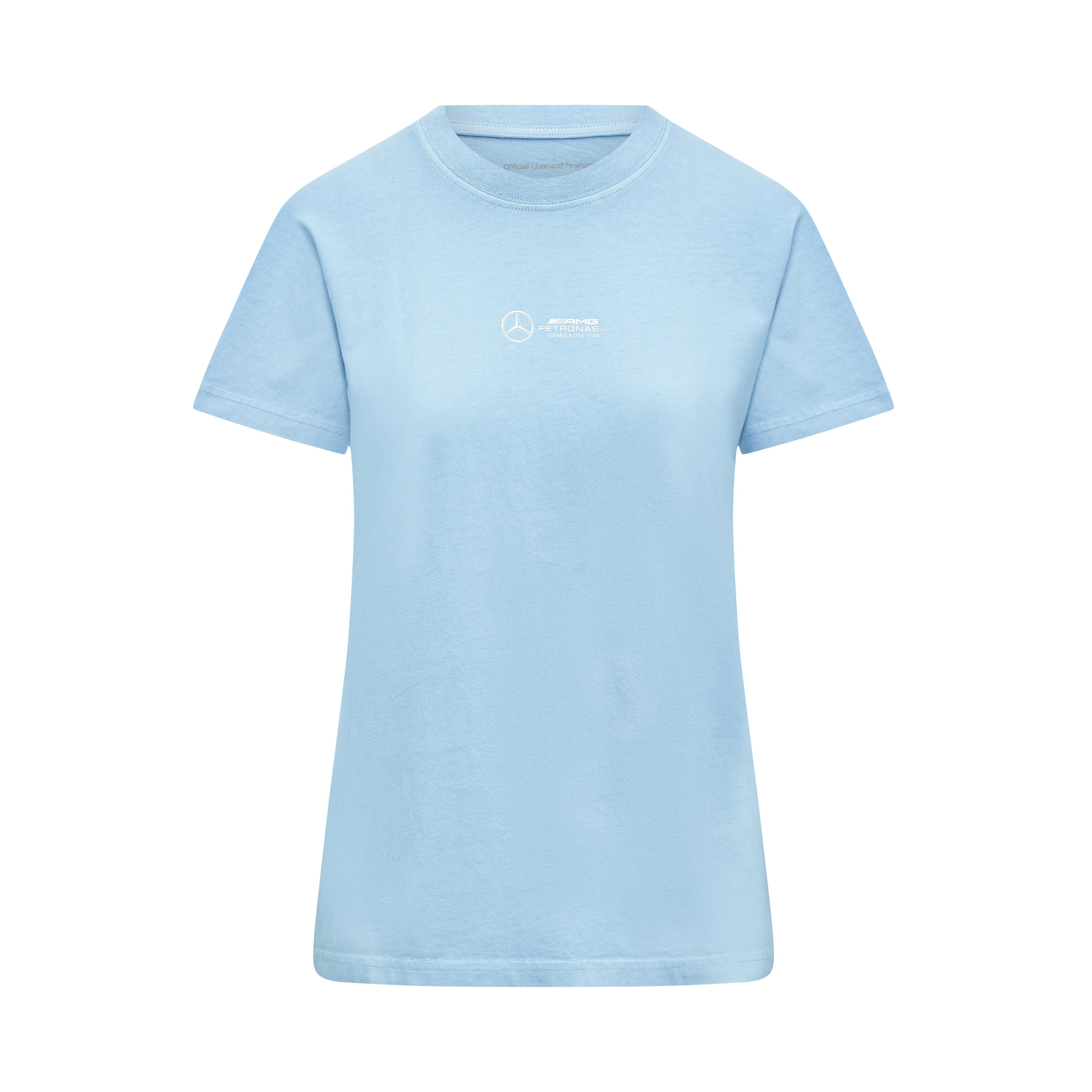 Mercedes AMG Petronas F1 Women's Retro T-Shirt - Mint/Lilac/Blue T-shirts Mercedes AMG Petronas XXS Blue 