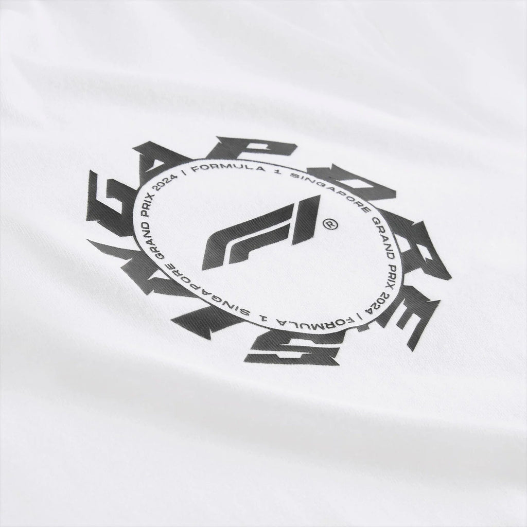 Formula 1 Tech Collection F1 Singapore GP Men's Graphic T-Shirt- White T-shirts Formula 1 