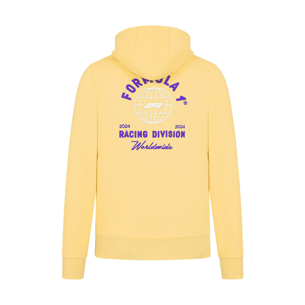 Formula 1 Tech Collection F1 "Racing Division Worldwide' Hoodie - Yellow/Pink Hoodies Formula 1 