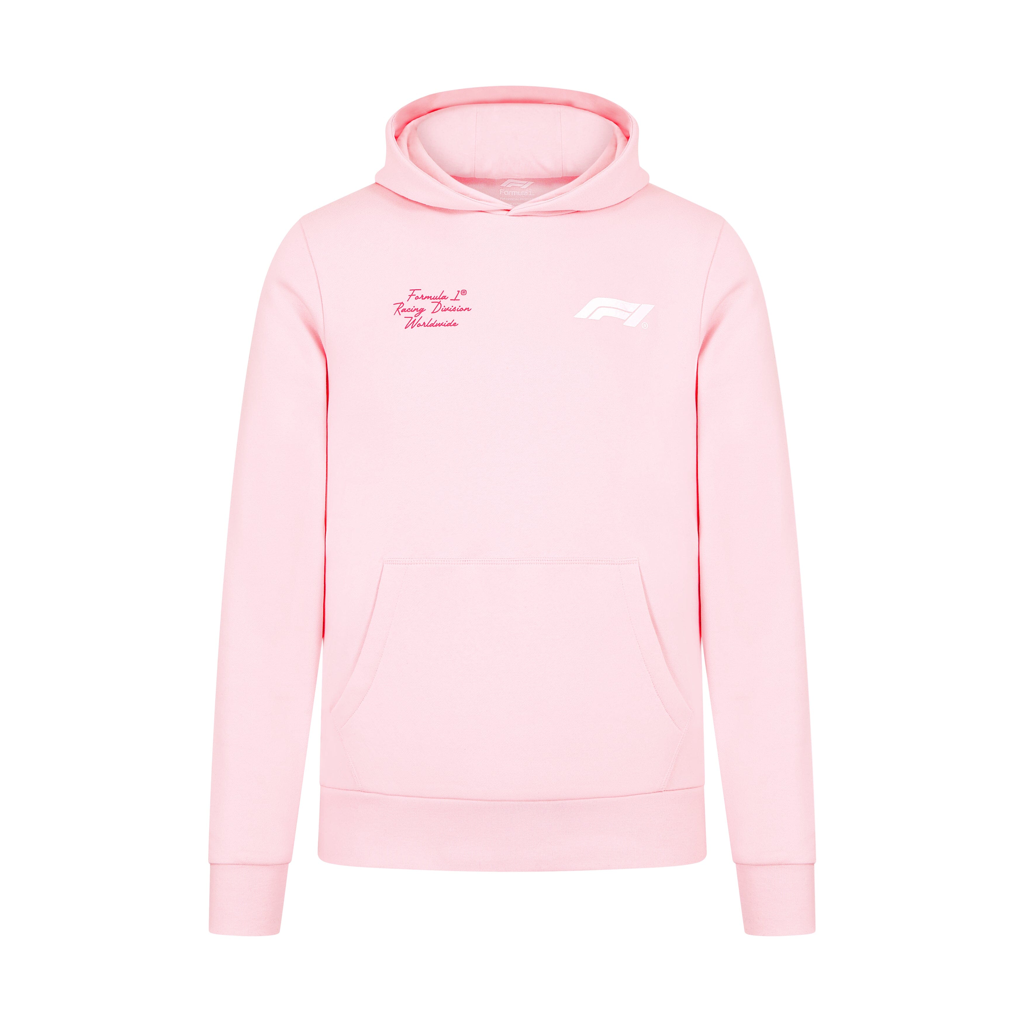 Formula 1 Tech Collection F1 "Racing Division Worldwide' Hoodie - Yellow/Pink Hoodies Formula 1 XXS Pink 