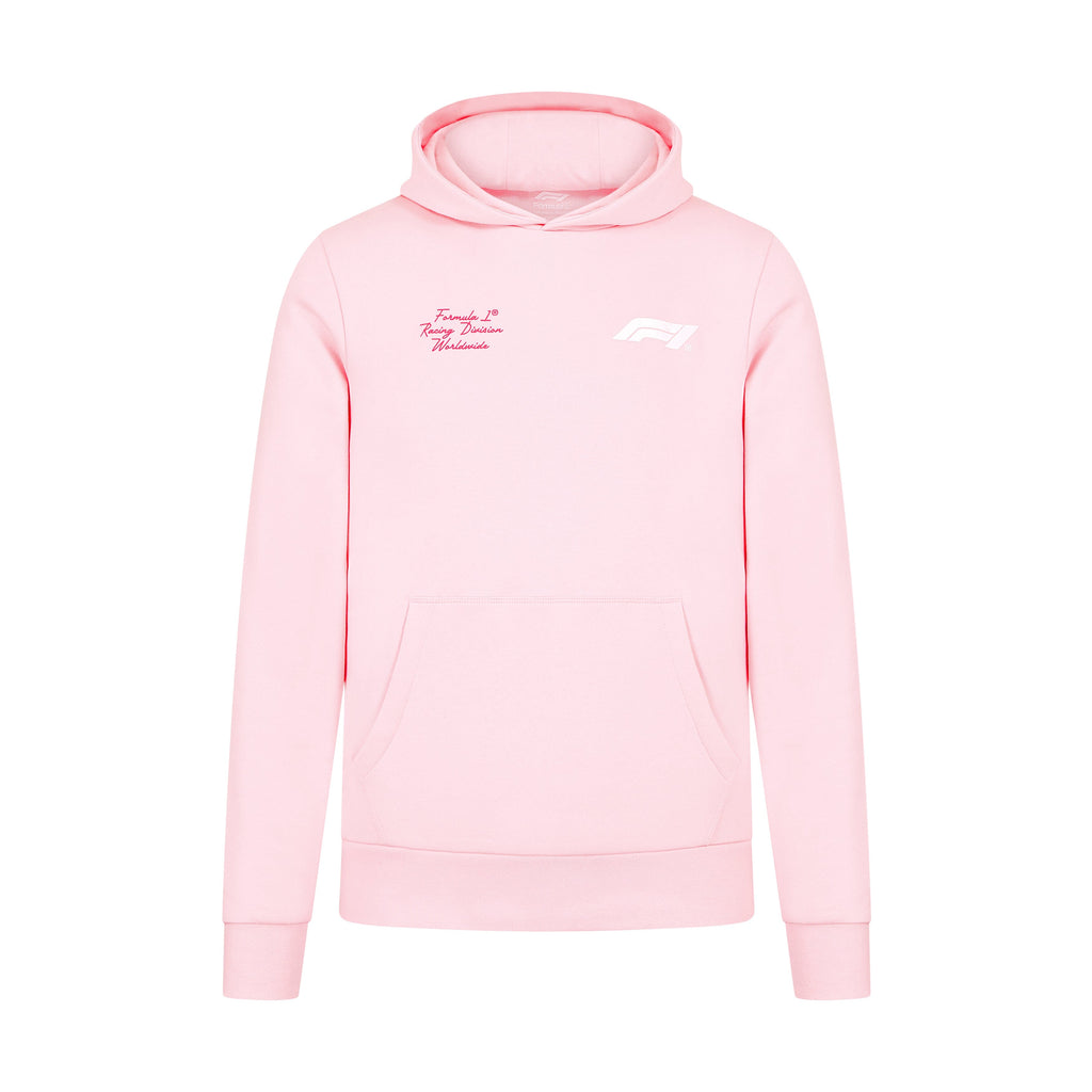 Formula 1 Tech Collection F1 "Racing Division Worldwide' Hoodie - Yellow/Pink Hoodies Formula 1 XXS Pink 