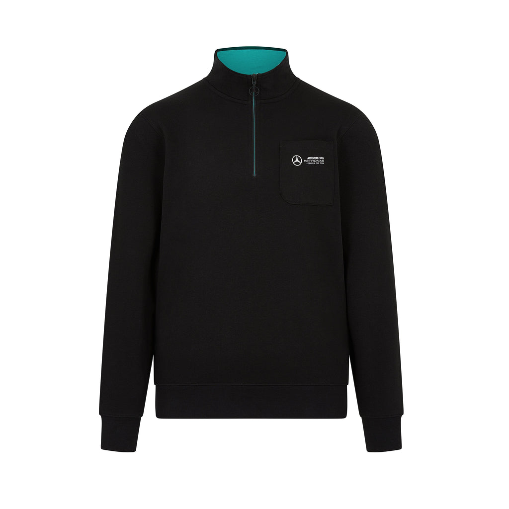 Mercedes AMG Petronas F1 1/4 Zip Sweatshirt- Black Sweatshirt Mercedes AMG Petronas 