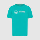 Mercedes Benz AMG Petronas F1 Men's Large Logo T-Shirt - Black/White/Green T-shirts Mercedes AMG Petronas XS Green 