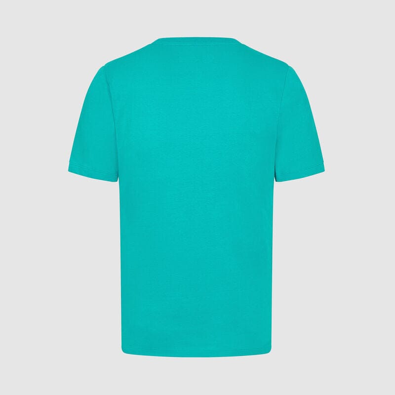 Mercedes Benz AMG Petronas F1 Men's Large Logo T-Shirt - Black/White/Green T-shirts Mercedes AMG Petronas 