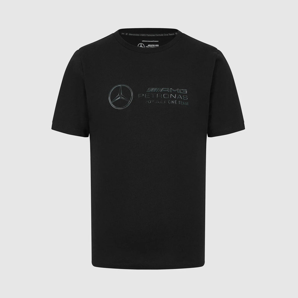 Mercedes Benz AMG Petronas F1 Men's Stealth Large Logo T-Shirt -Black T-shirts Mercedes AMG Petronas 