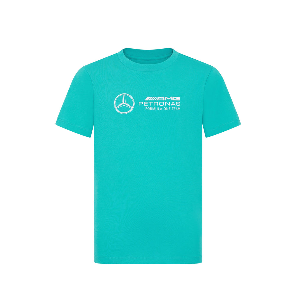 Mercedes Benz AMG Petronas F1 Kids Large Logo T-Shirt -Youth Green T-shirts Mercedes AMG Petronas 