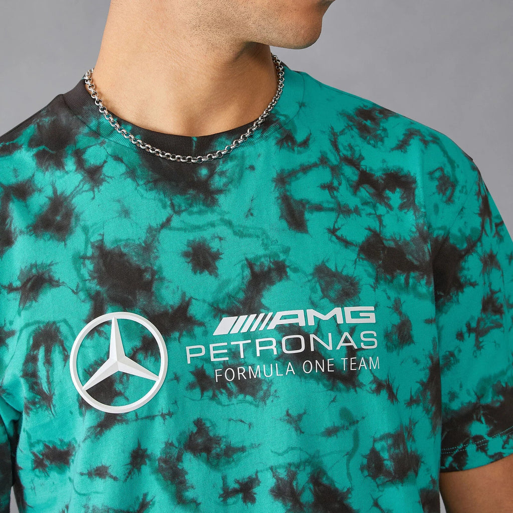 Mercedes AMG Petronas F1 Men's Tie Dye T-Shirt T-shirts Mercedes AMG Petronas 