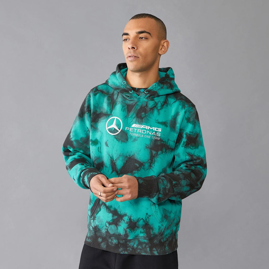 Mercedes AMG Petronas F1 Men's Tie Dye Hoodie Hoodies Mercedes AMG Petronas 