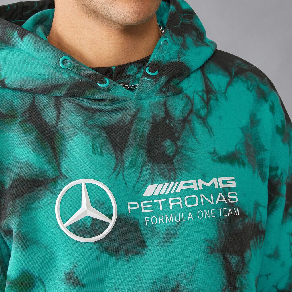 Mercedes AMG Petronas F1 Men's Tie Dye Hoodie Hoodies Mercedes AMG Petronas 