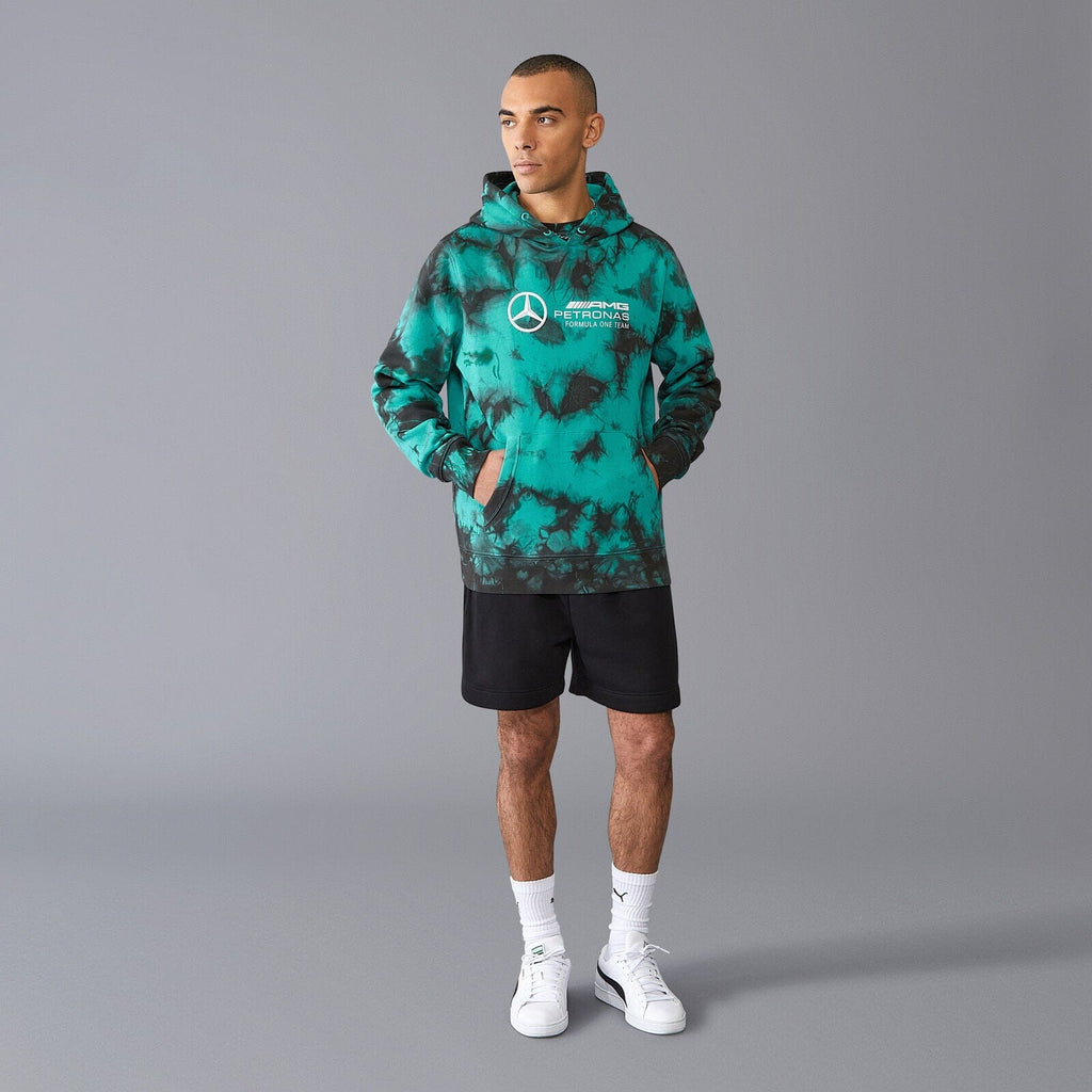 Mercedes AMG Petronas F1 Men's Tie Dye Hoodie Hoodies Mercedes AMG Petronas 