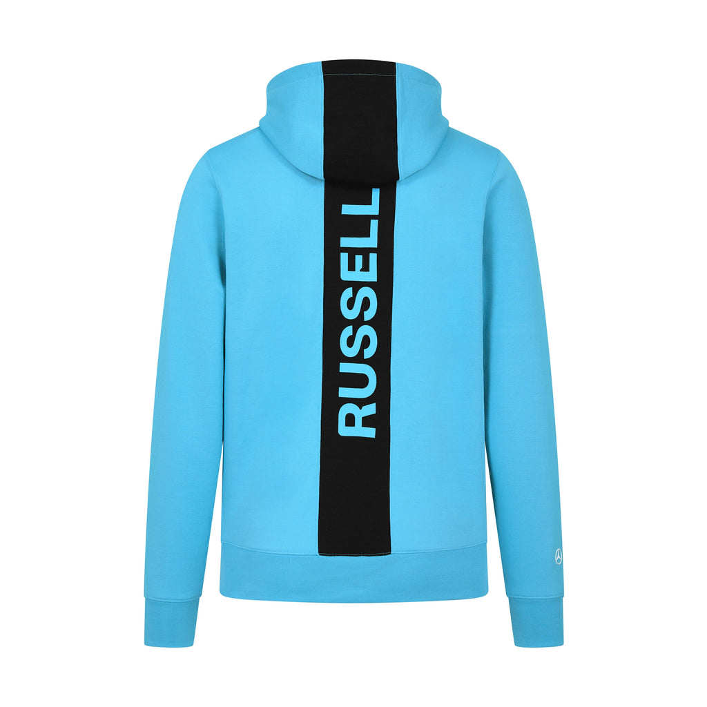 Mercedes AMG Petronas F1 Men's George Russell Hooded Sweatshirt - Blue Hoodies Mercedes AMG Petronas 