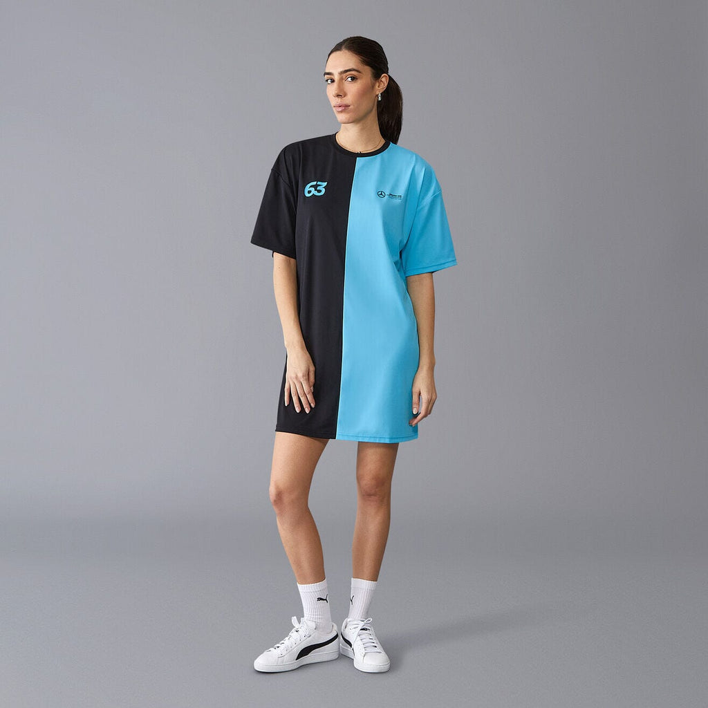 Mercedes AMG Petronas F1 Women's George Russell T-shirt Dress - Black Dresses Mercedes AMG Petronas 
