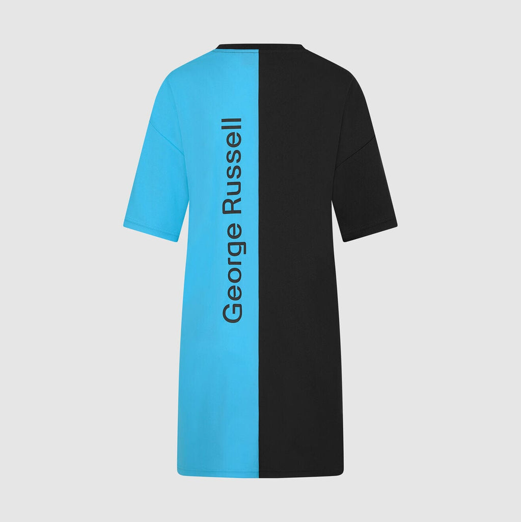 Mercedes AMG Petronas F1 Women's George Russell T-shirt Dress - Black Dresses Mercedes AMG Petronas 