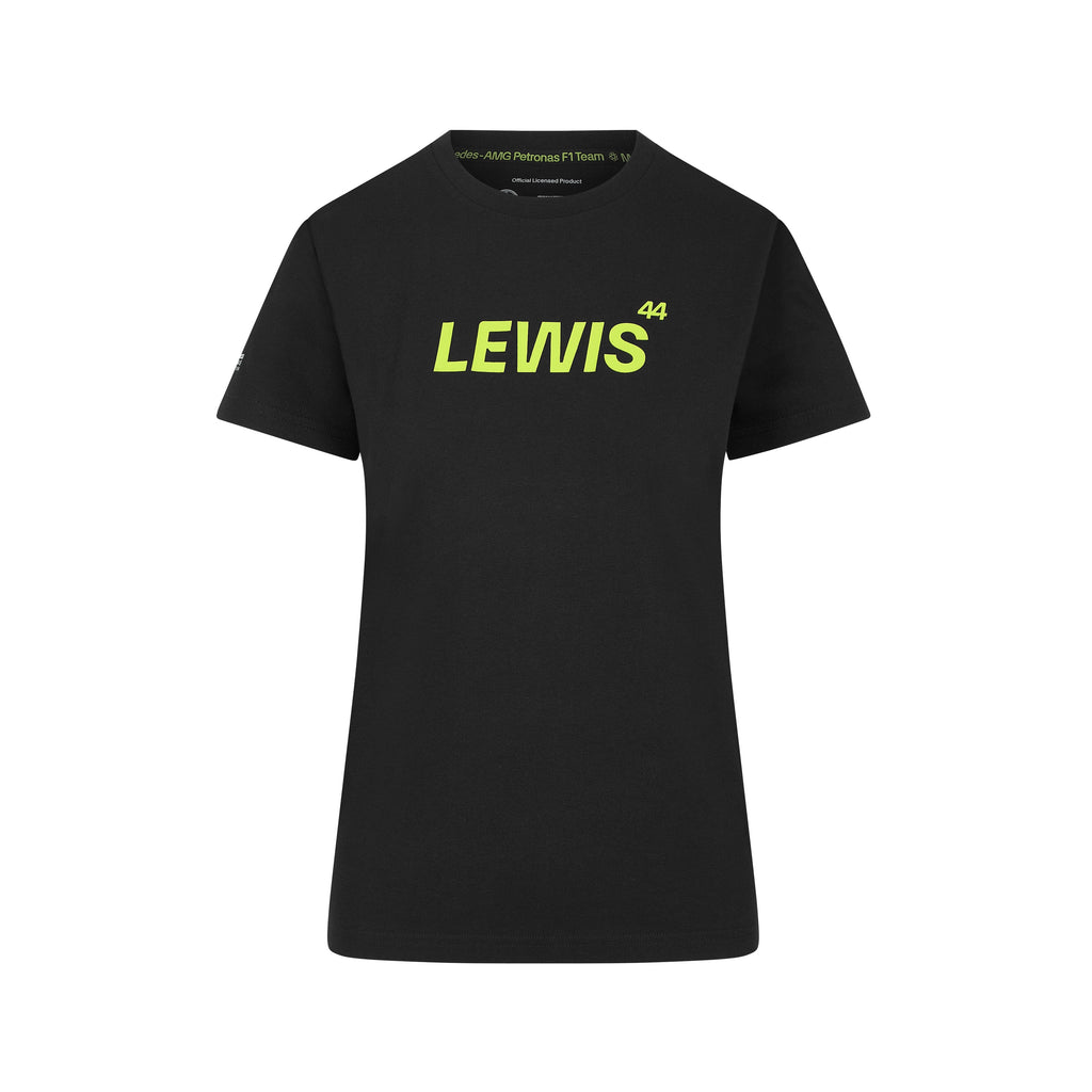 Mercedes AMG Petronas F1 Women's Lewis Hamilton T-Shirt - Black T-shirts Mercedes AMG Petronas 
