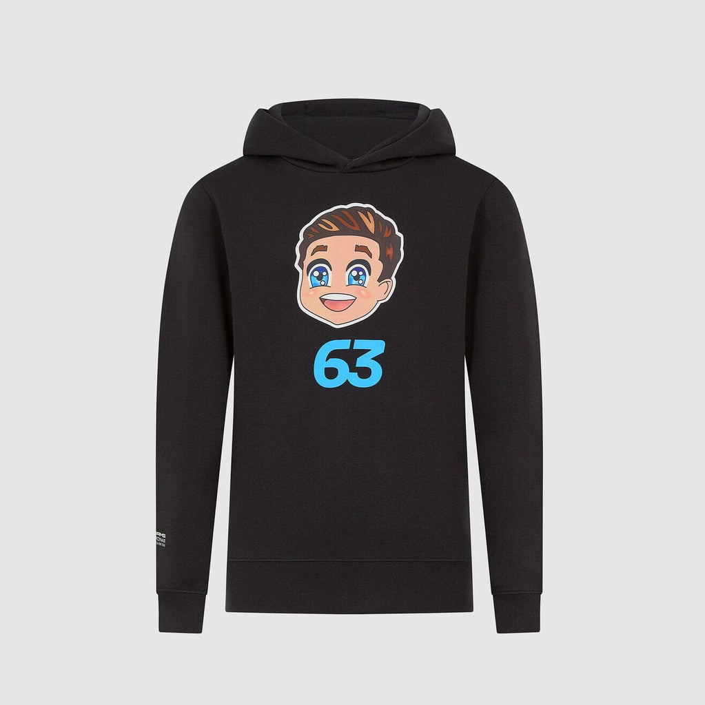 Mercedes AMG Petronas F1 Kids George Russell Hoodie - Youth Black Hoodies Mercedes AMG Petronas 
