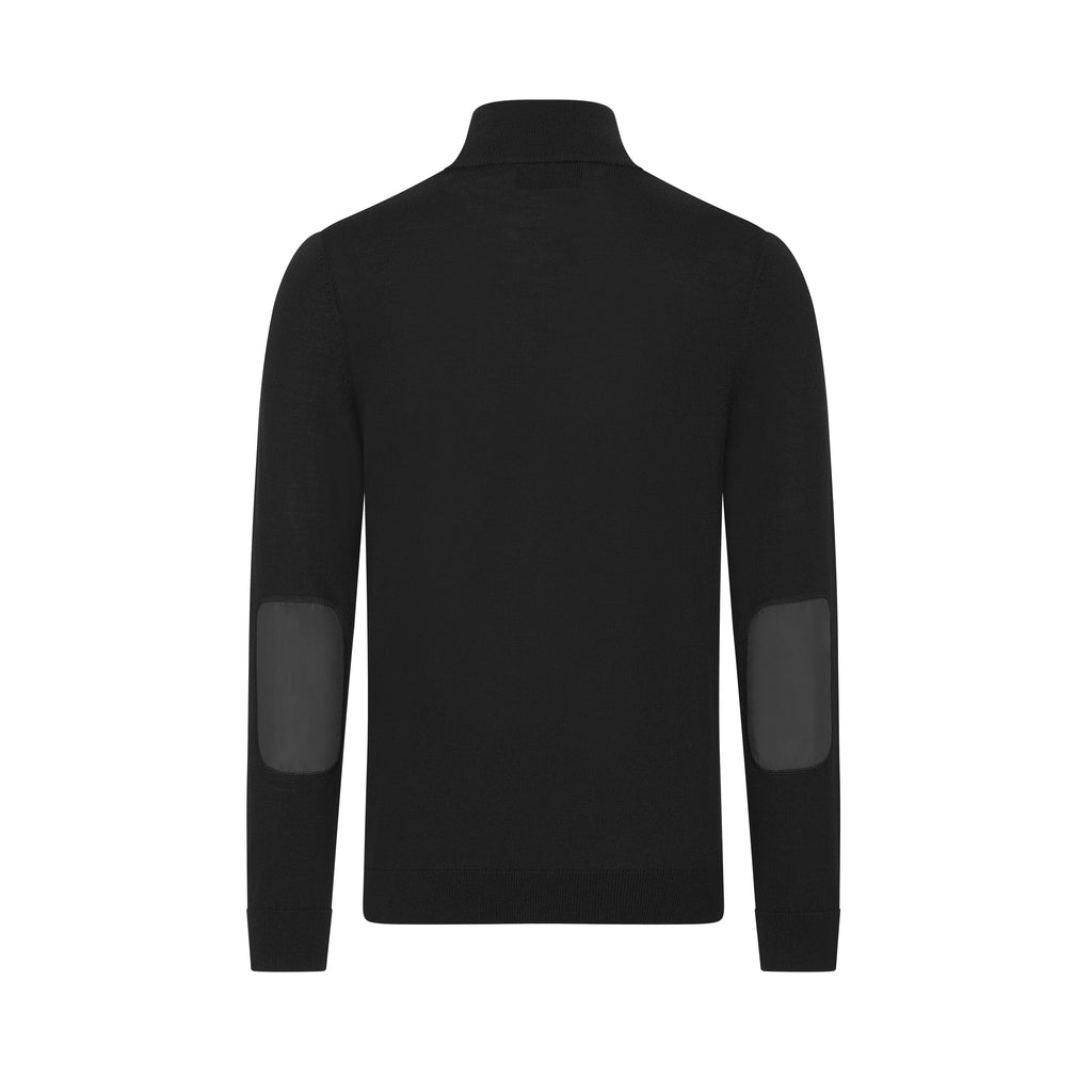 Mercedes AMG Petronas F1 Men's Elevated 1/4 Zip Sweatshirt- Black Sweatshirt Mercedes AMG Petronas 
