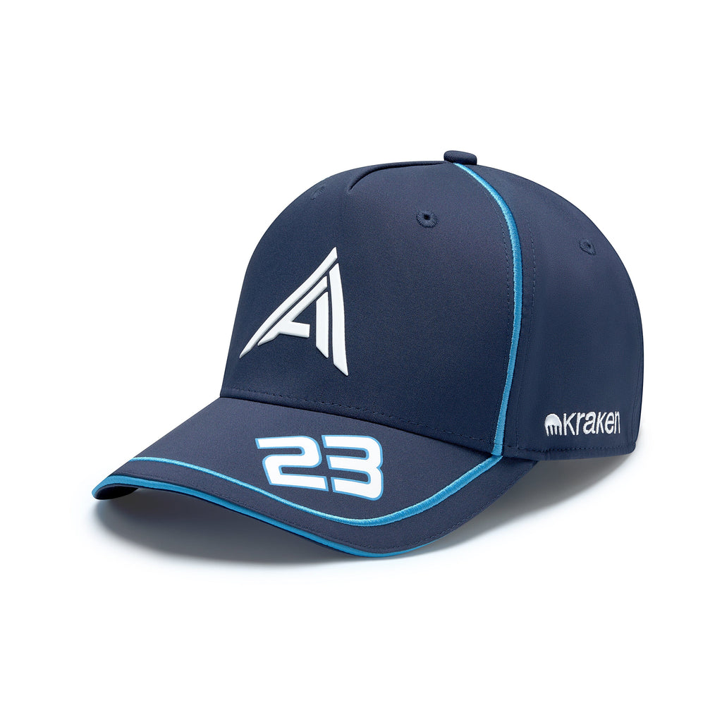 Williams Racing F1 2024 Alex Albon Team Baseball Hat - Navy/Blue Hats Williams Racing Navy 