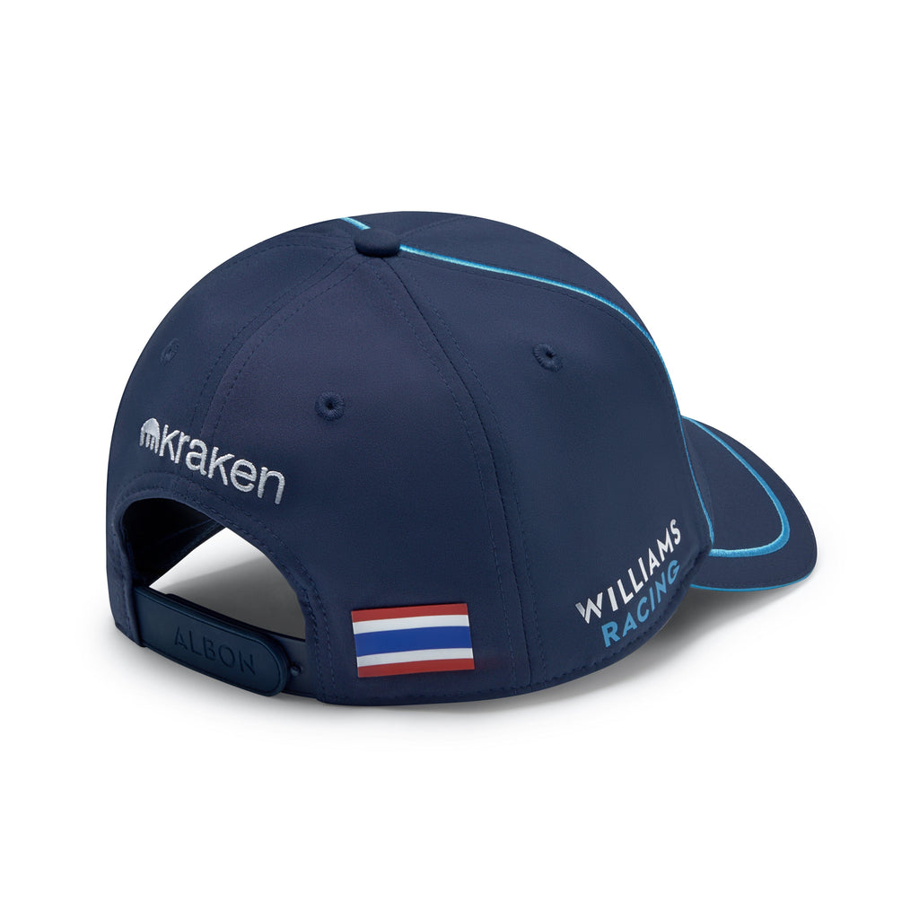 Williams Racing F1 2024 Alex Albon Team Baseball Hat - Navy/Blue Hats Williams Racing 