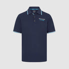 Williams Racing F1 Men's Small Logo Polo Shirt - Navy Polos Williams Racing 