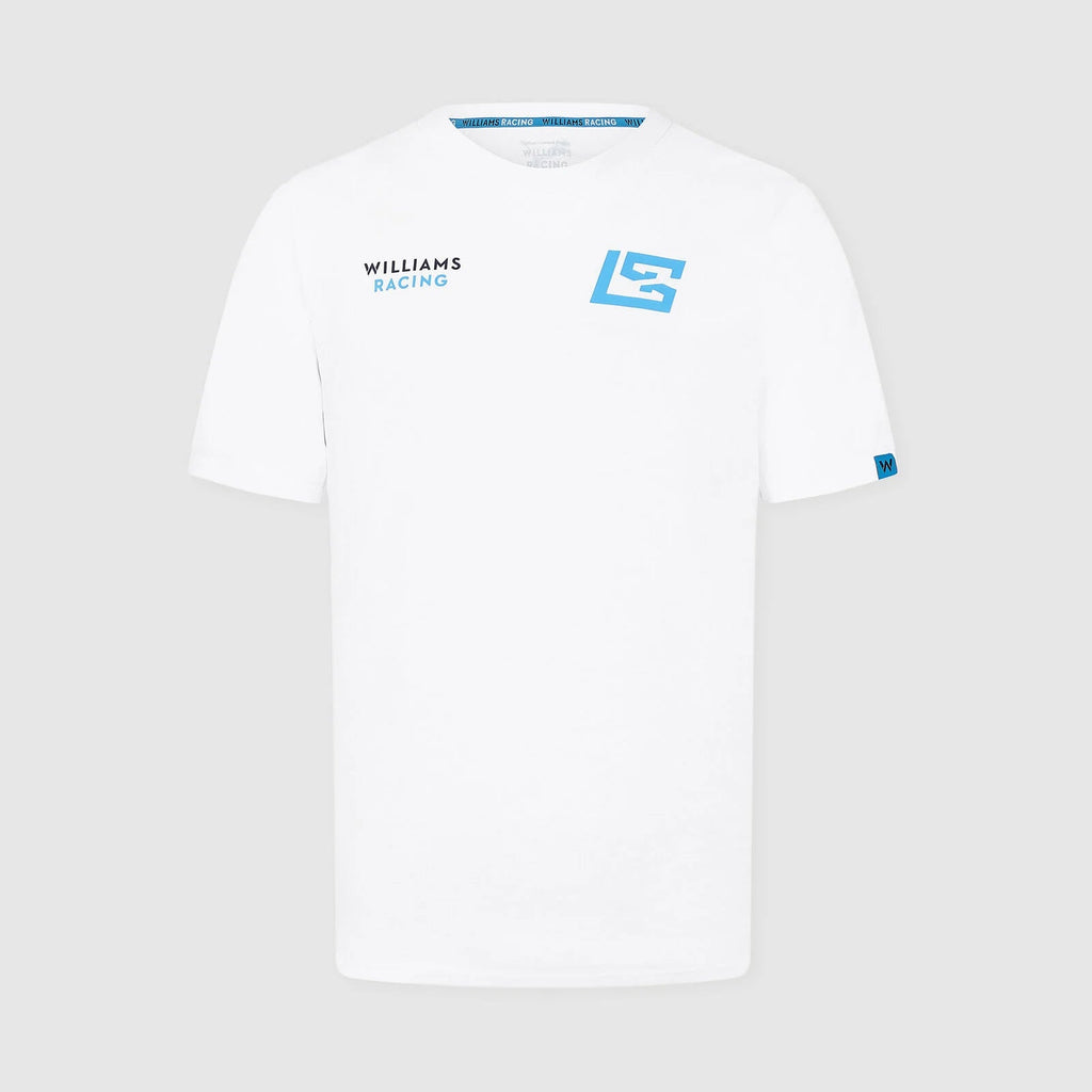 Williams Racing F1 Men's Logan Sargeant T-Shirt - White T-shirts Williams Racing 