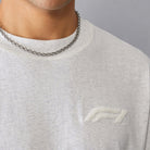 Formula 1 Tech Relaxed Fit Boucle T-Shirt - Grey/White T-shirts Formula 1 