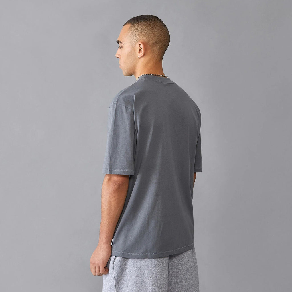 Formula 1 Tech Relaxed Fit Boucle T-Shirt - Grey/White T-shirts Formula 1 
