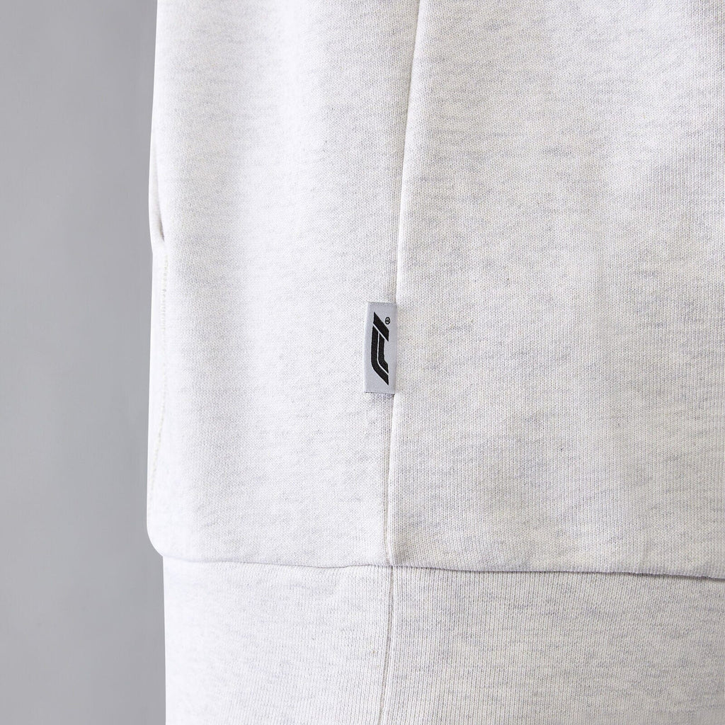 Formula 1 Tech Relaxed Fit Boucle Hoodie - Grey/White Hoodies Formula 1 