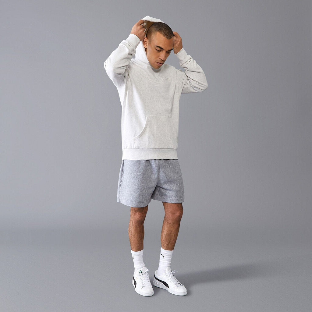 Formula 1 Tech Relaxed Fit Boucle Hoodie - Grey/White Hoodies Formula 1 