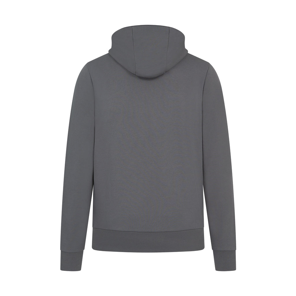 Formula 1 Tech Relaxed Fit Boucle Hoodie - Grey/White Hoodies Formula 1 