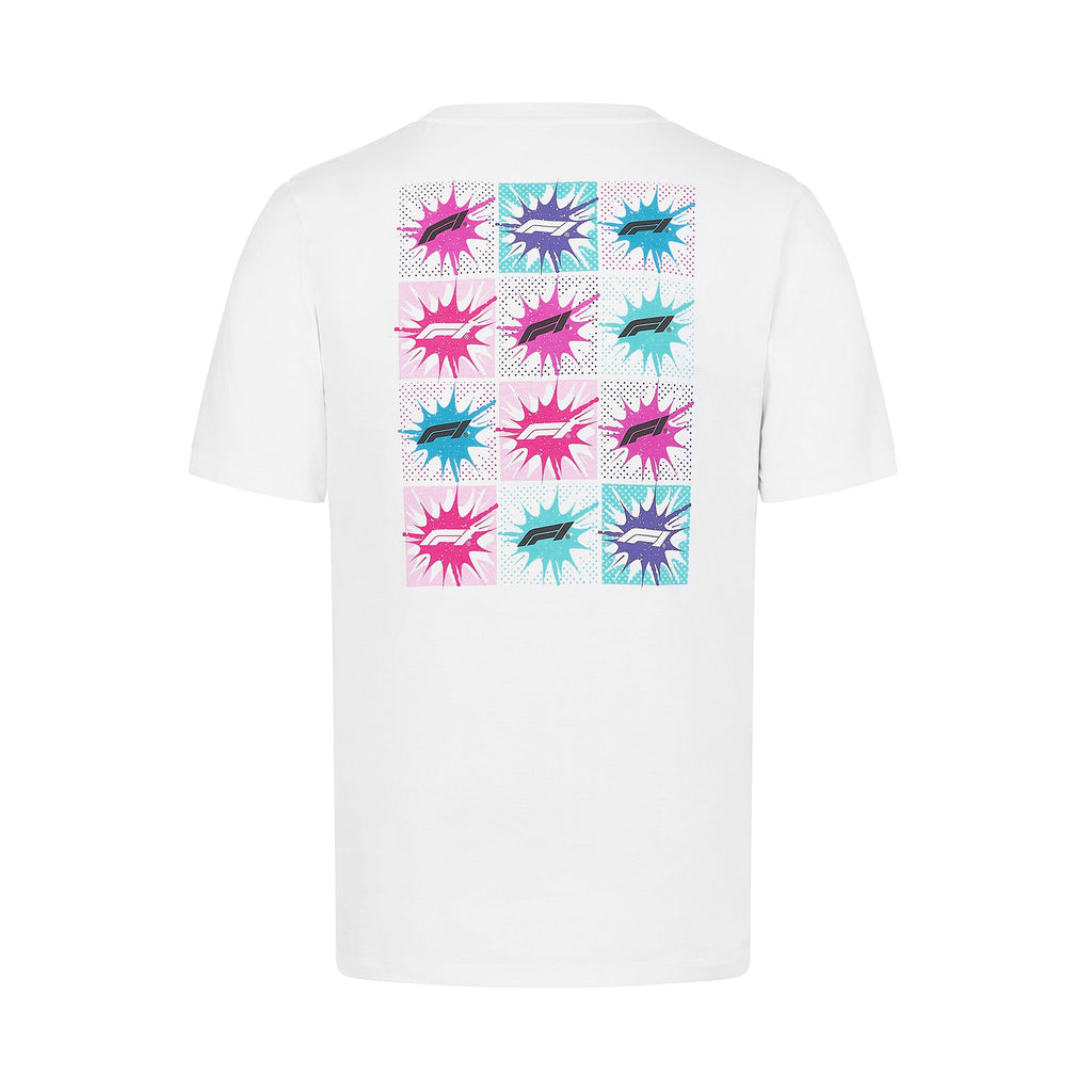 Formula 1 Tech Collection F1 Halftone Graphic T-Shirt - White T-shirts Formula 1 