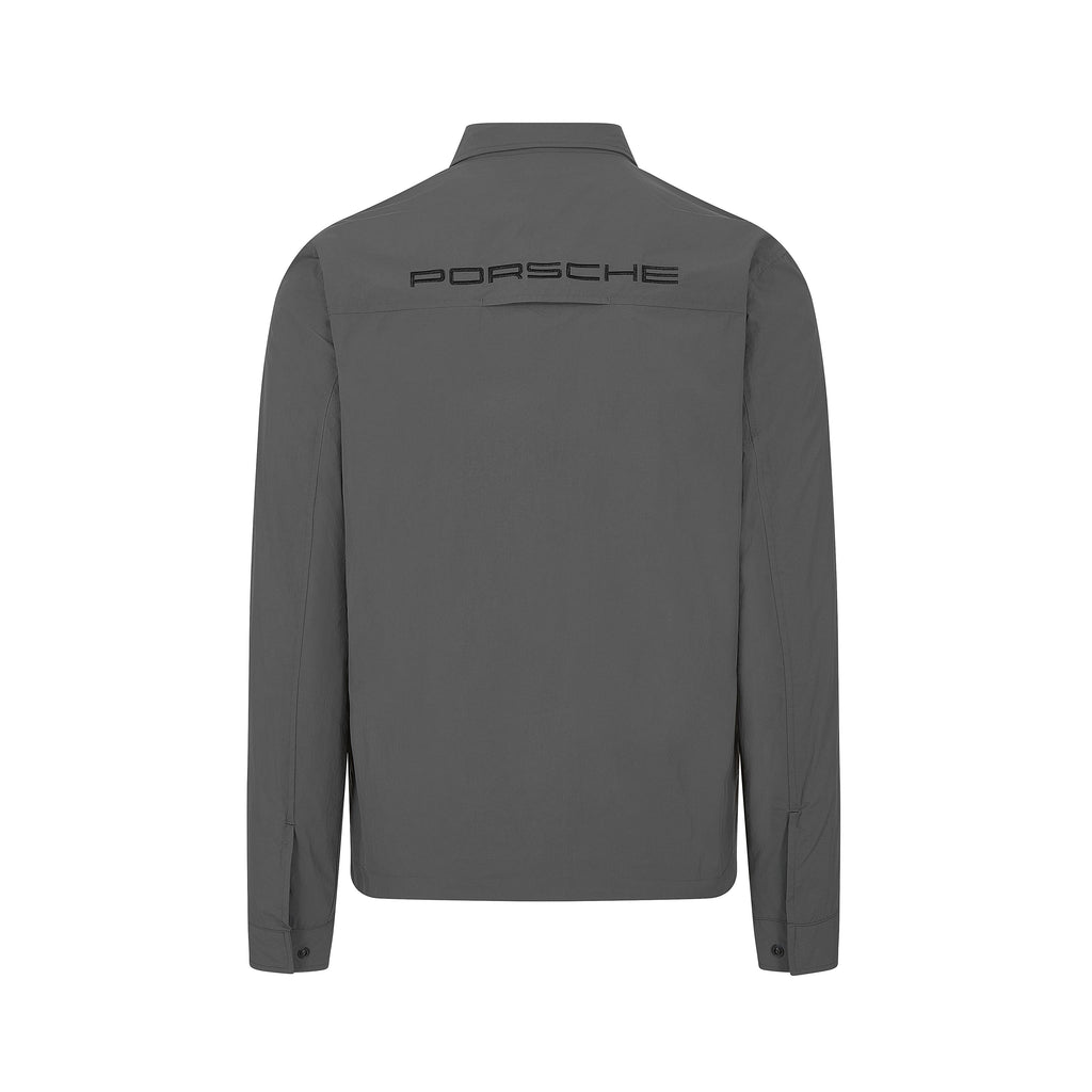 Porsche Motorsport Men's Utility Overshirt Jacket - Grey Jackets Porsche 