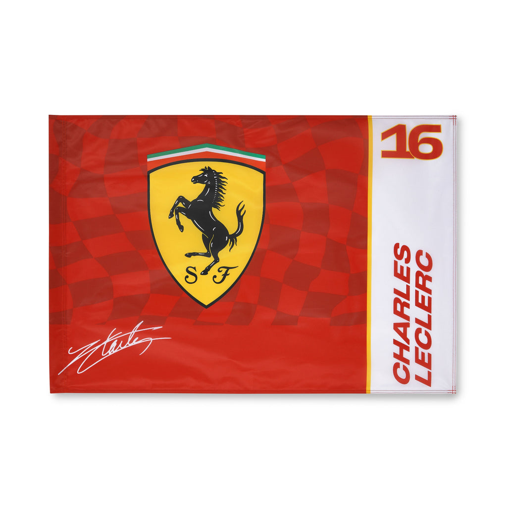 Scuderia Ferrari F1 Charles Leclerc Flag - Red Flag Scuderia Ferrari 
