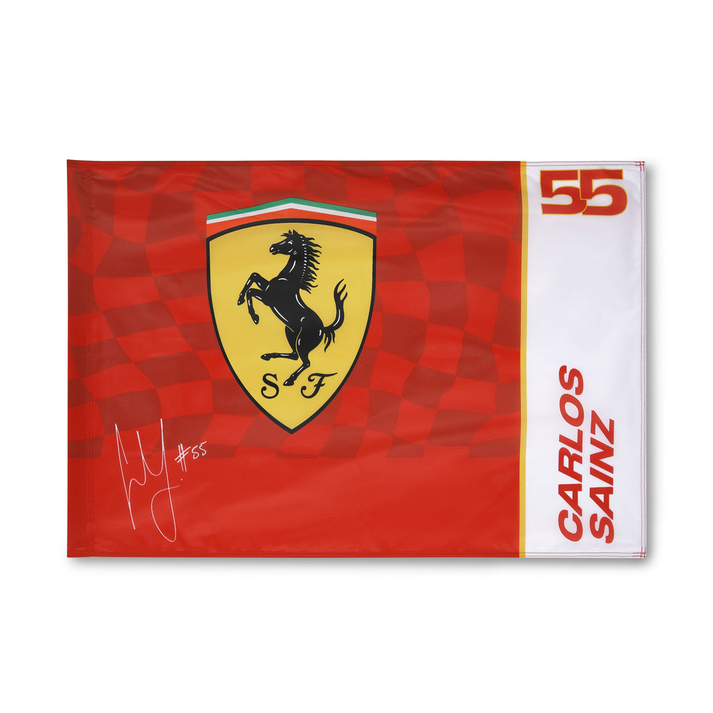 Scuderia Ferrari F1 Carlos Sainz Flag - Red Flag Scuderia Ferrari 