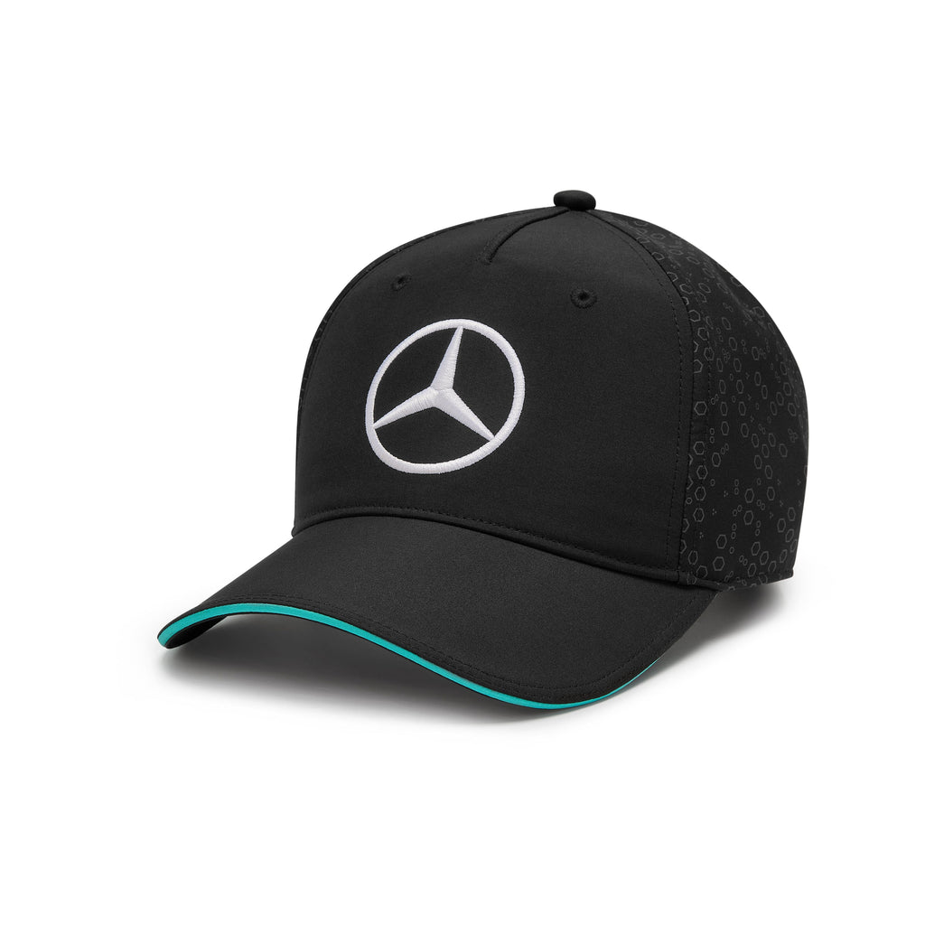 Mercedes AMG Petronas F1 2024 Team Baseball Hat- Black/White Hats Mercedes AMG Petronas Black 