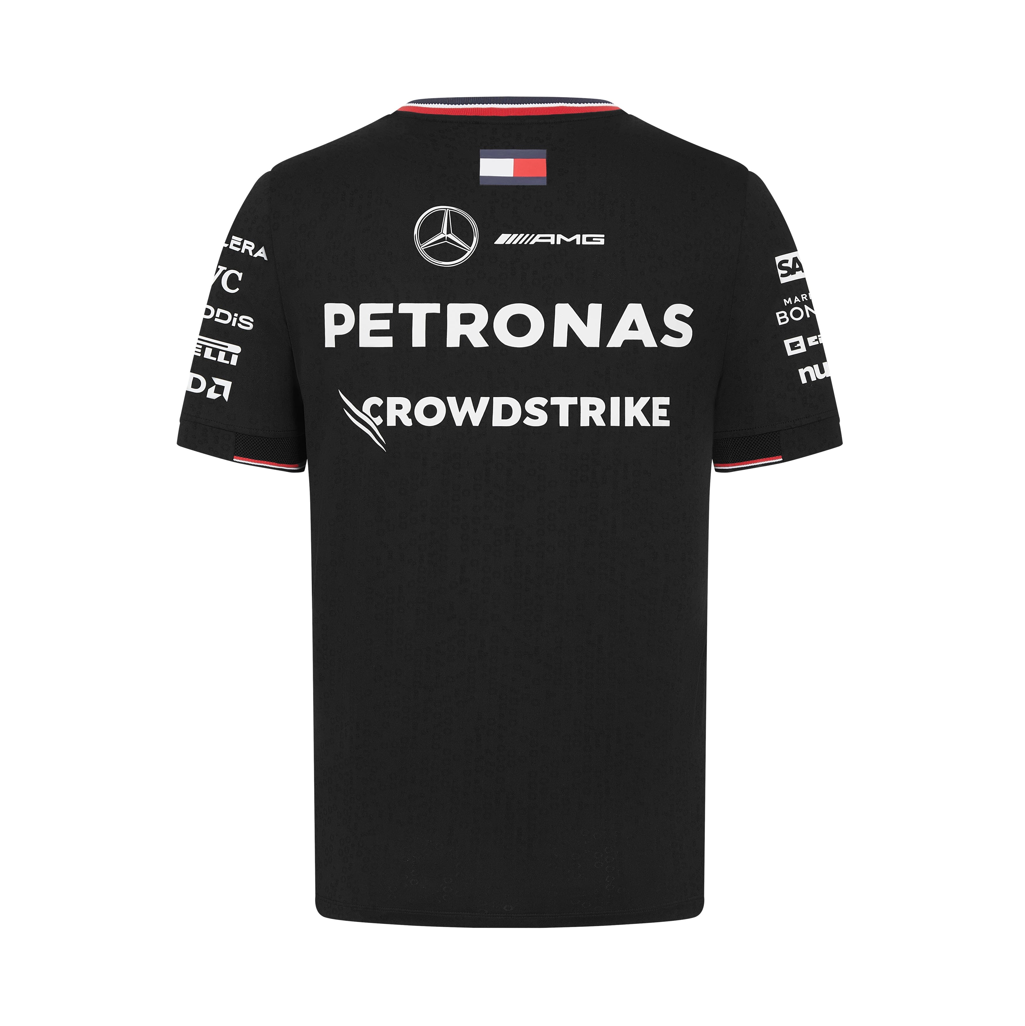 Mercedes AMG Petronas F1 2024 Men's Team T-Shirt - White/Black T-shirts Mercedes AMG Petronas 