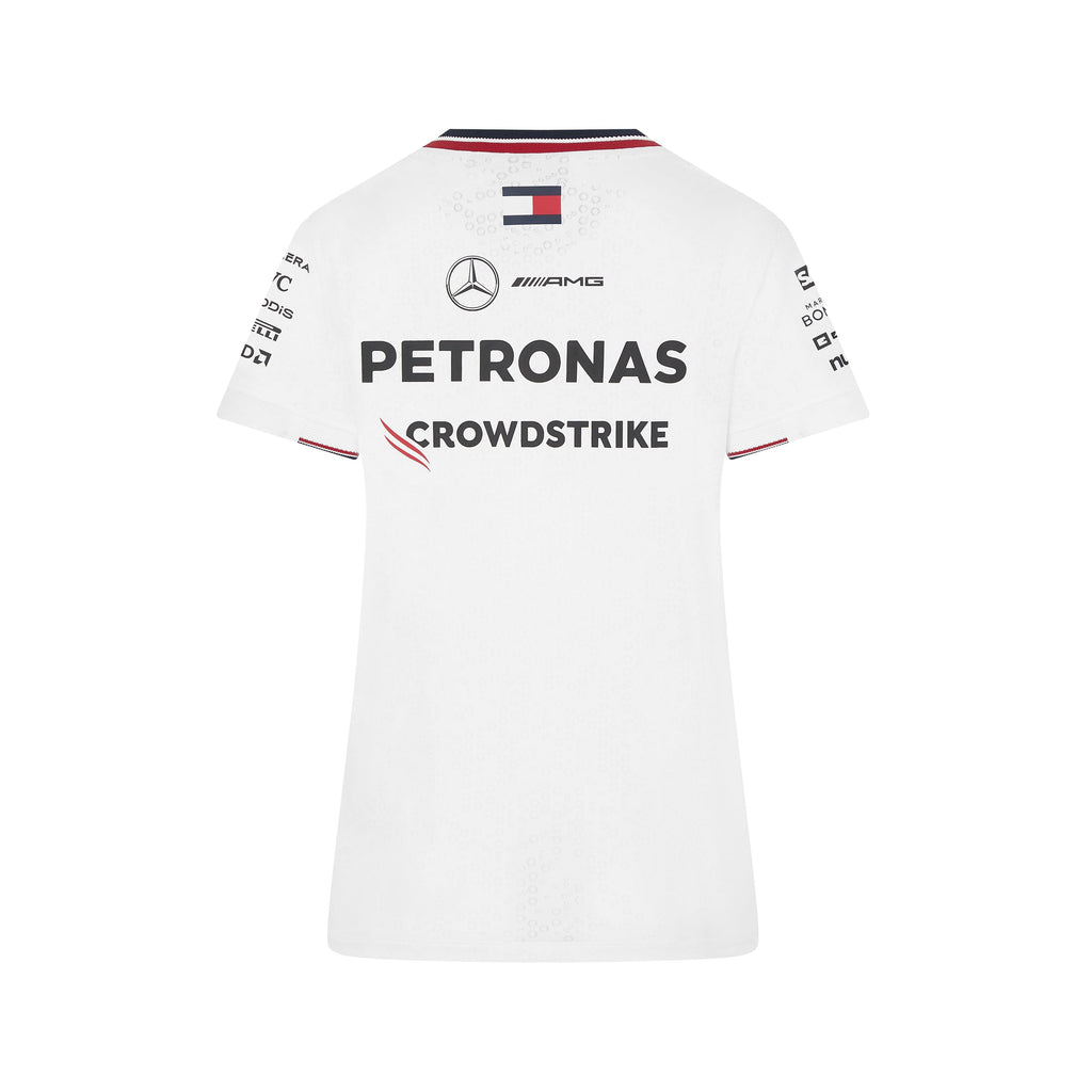 Mercedes AMG Petronas F1 2024 Women's Team T-Shirt - White/Black T-shirts Mercedes AMG Petronas 