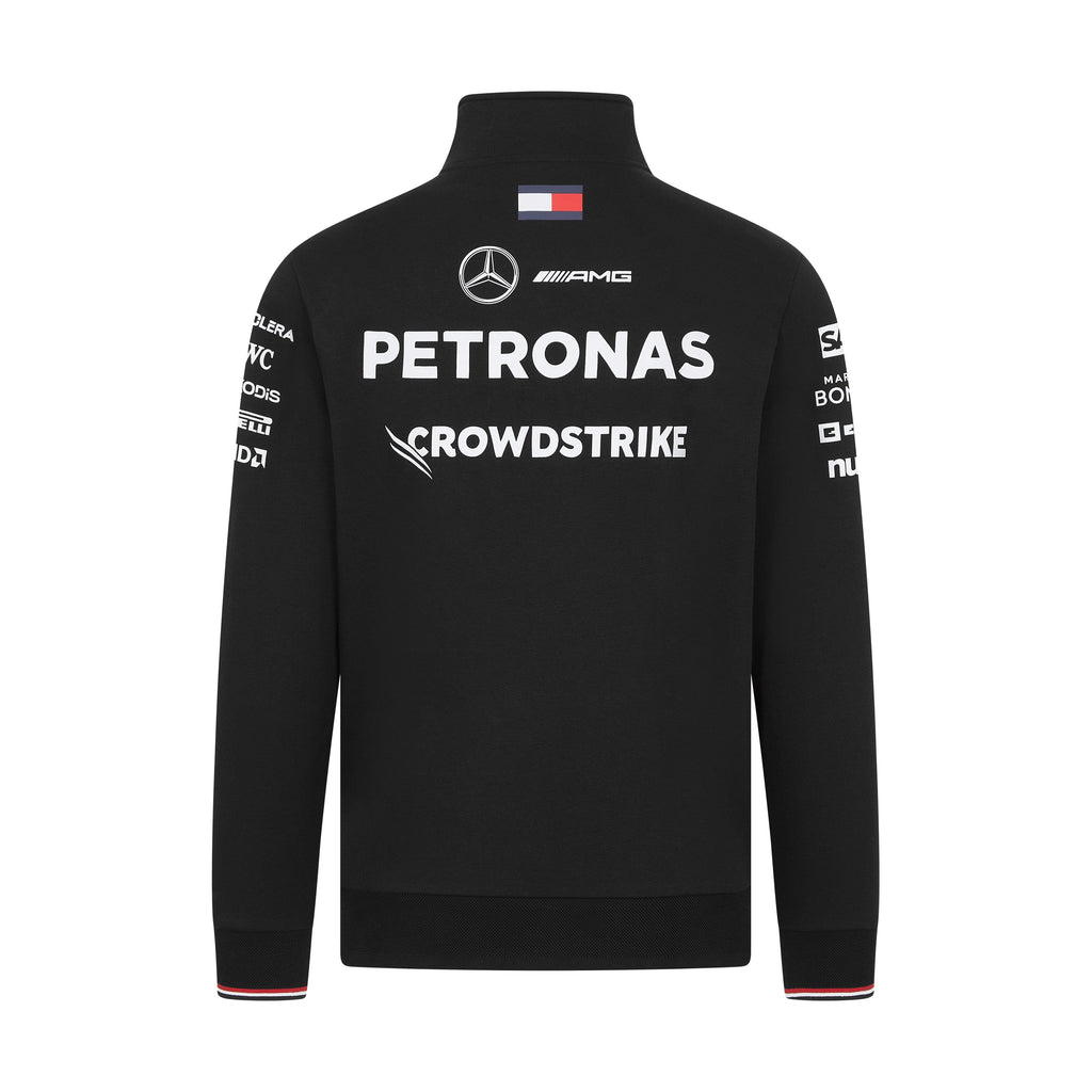 Mercedes AMG Petronas F1 2024 Men's 1/4 Zip Sweater - Black Sweaters Mercedes AMG Petronas 