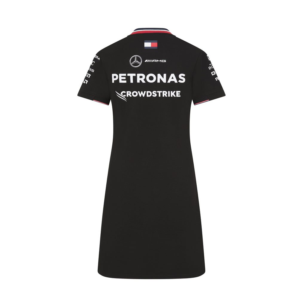 Mercedes AMG Petronas F1 2024 Women's Team T-shirt Dress - Black Dresses Mercedes AMG Petronas 