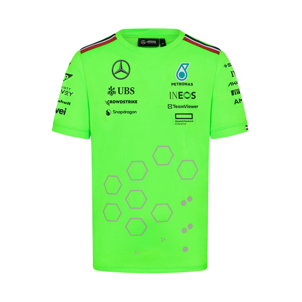 Mercedes AMG Petronas F1 2024 Men's Team Set Up T-Shirt - Green T-shirts Mercedes AMG Petronas 