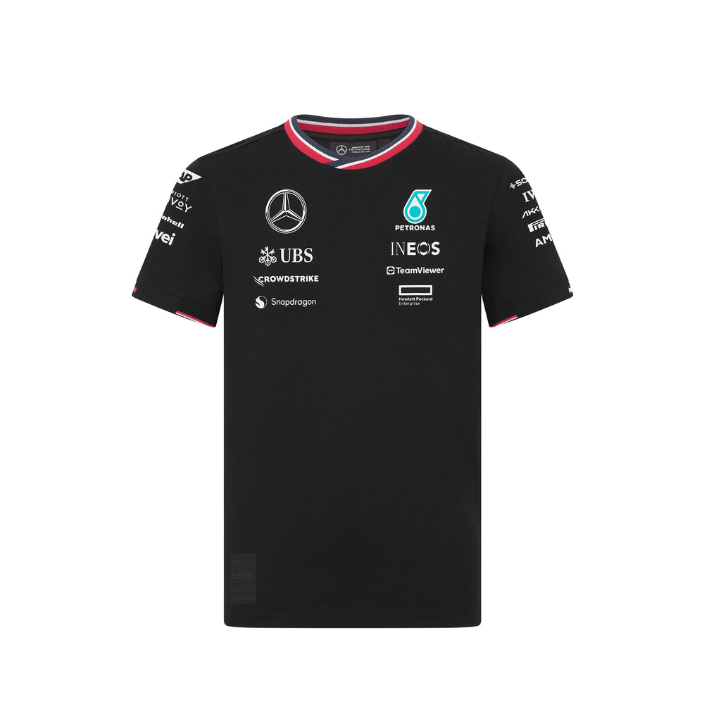 Mercedes AMG Petronas F1 2024 Kids Driver T-Shirt - Black T-shirts Mercedes AMG Petronas 
