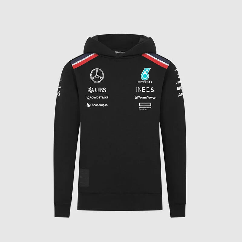 Mercedes AMG Petronas F1 2024 Kids Team Hoodie - Black Hoodies Mercedes AMG Petronas 