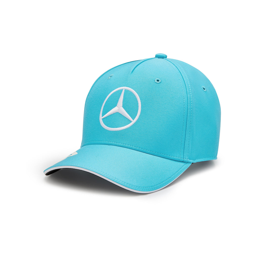 Mercedes AMG Petronas F1 2024 Kids George Russell Driver Hat - Youth Black/Blue/White Hats Mercedes AMG Petronas 