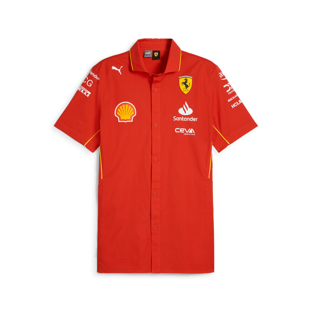 Scuderia Ferrari F1 2024 Team Button Down Shirt - Red Shirts Scuderia Ferrari 