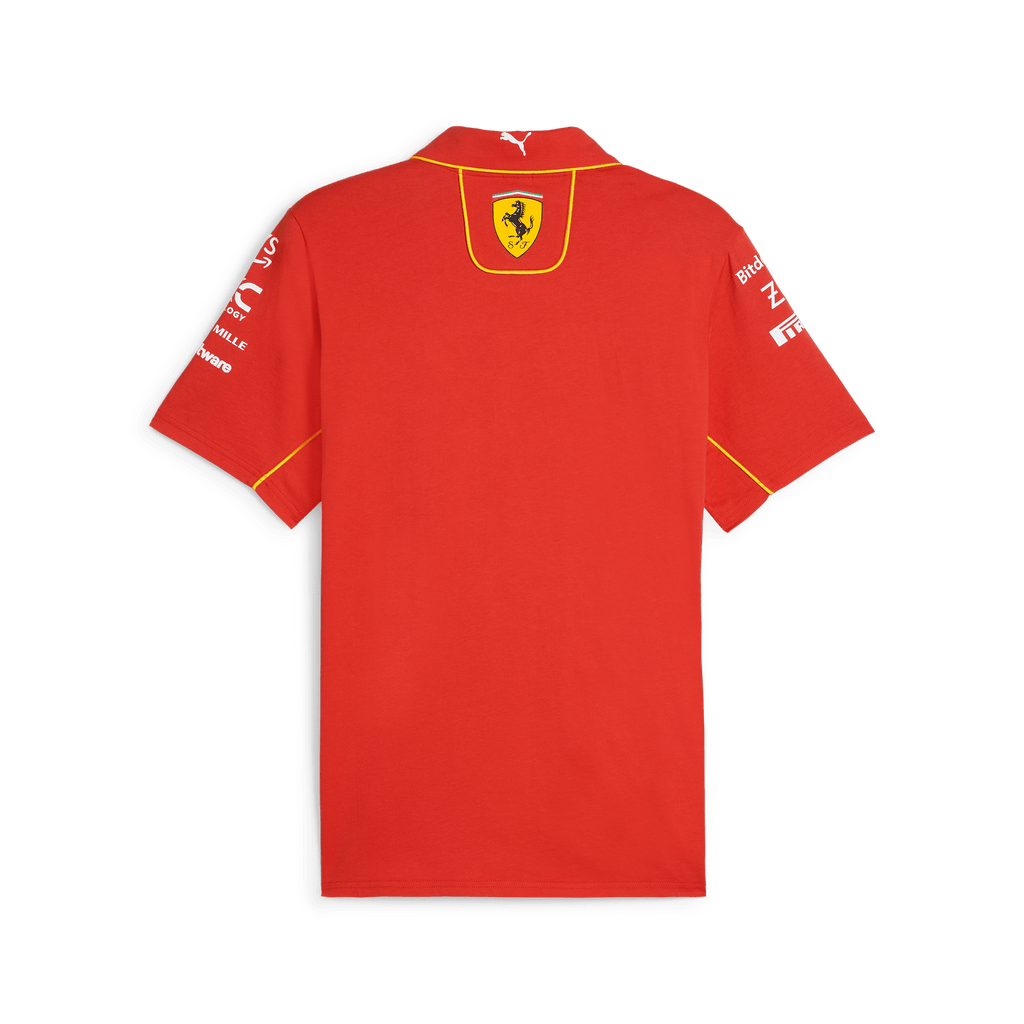 Scuderia Ferrari F1 2024 Men's Team Polo Shirt - Red Polos Scuderia Ferrari 