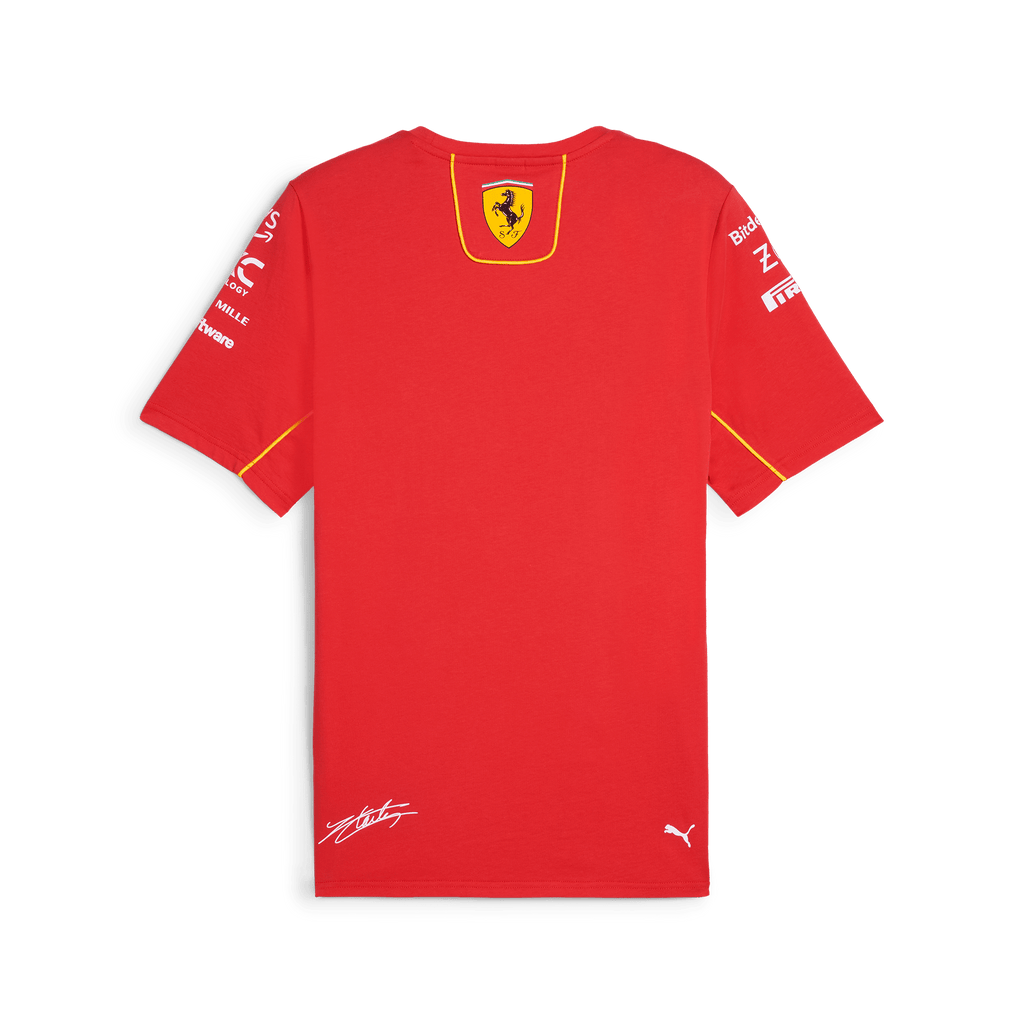 Scuderia Ferrari F1 2024 Men's Charles Leclerc Team T-Shirt - Red T-shirts Scuderia Ferrari 
