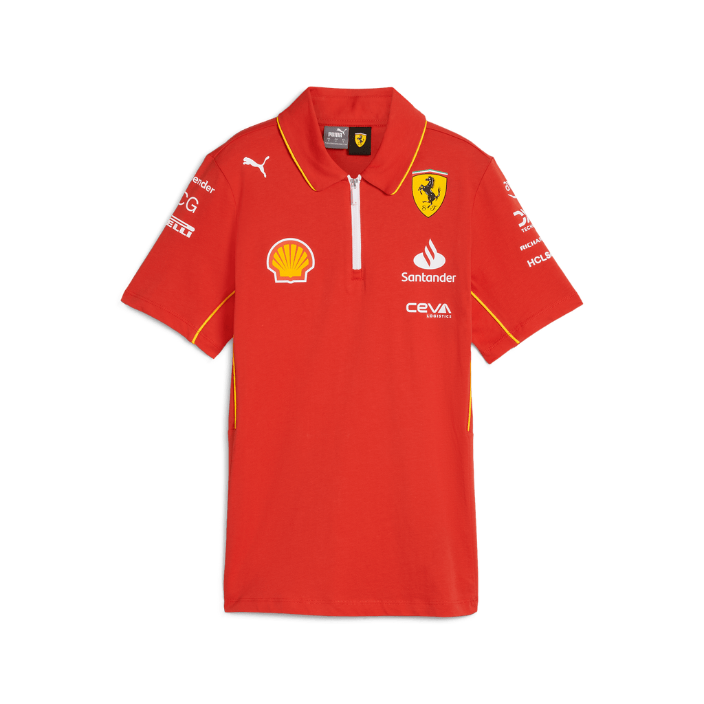 Scuderia Ferrari F1 2024 Women's Team Polo Shirt - Red Polos Scuderia Ferrari 