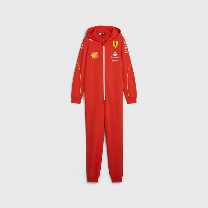 Scuderia Ferrari F1 2024 Kids Team Onesie - Youth Red Onesie Scuderia Ferrari 