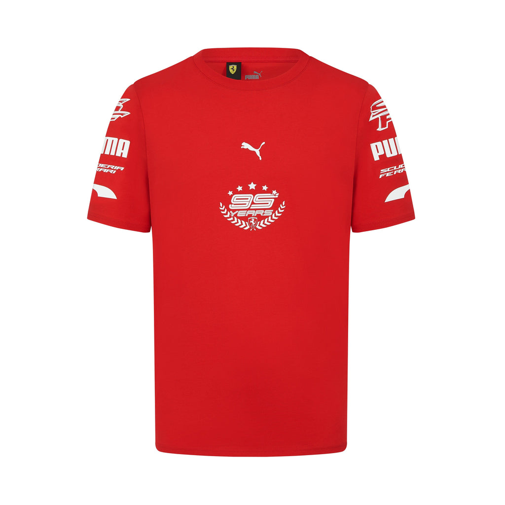 Scuderia Ferrari F1 Men's "95 Years" T-Shirt - Black/Red T-shirts Scuderia Ferrari XS Red 