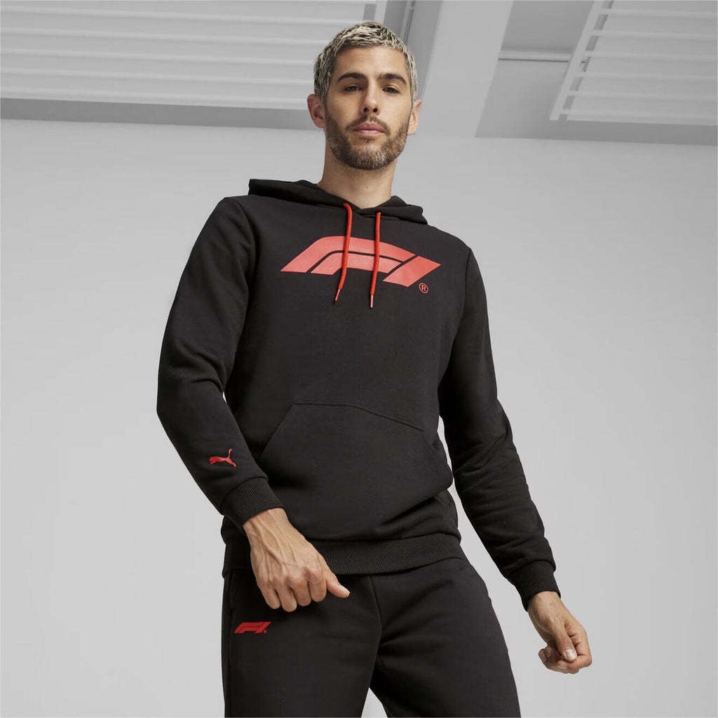Formula 1 Tech Collection F1 Men's Logo Hooded Sweatshirt - Black/Red Hoodies Formula 1 