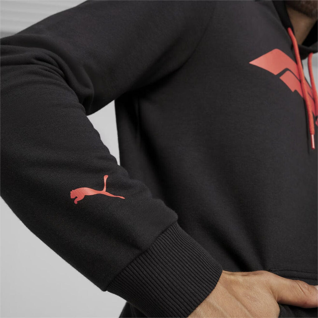 Formula 1 Tech Collection F1 Men's Logo Hooded Sweatshirt - Black/Red Hoodies Formula 1 